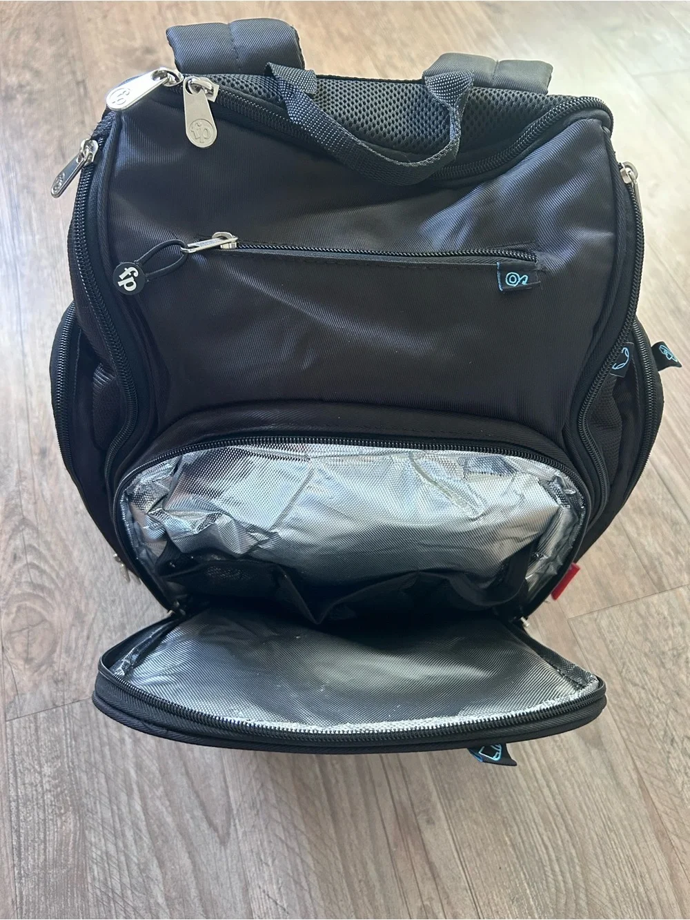 Fisher-Price Black Baby Diaper Backpack
